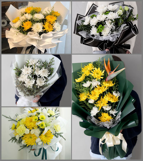 湖南永州道县白芒铺镇小甲村白事花束代送